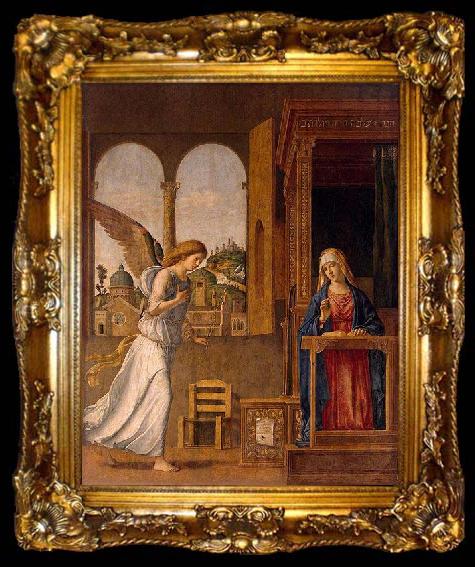 framed  CIMA da Conegliano The Annunciation, ta009-2